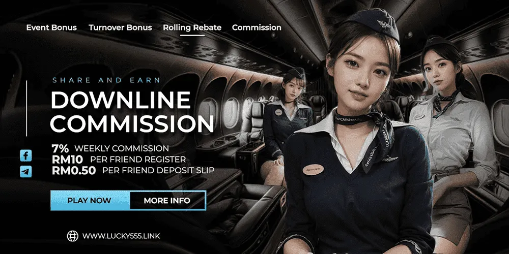 Lucky555 - Downline Commission - lucky555m