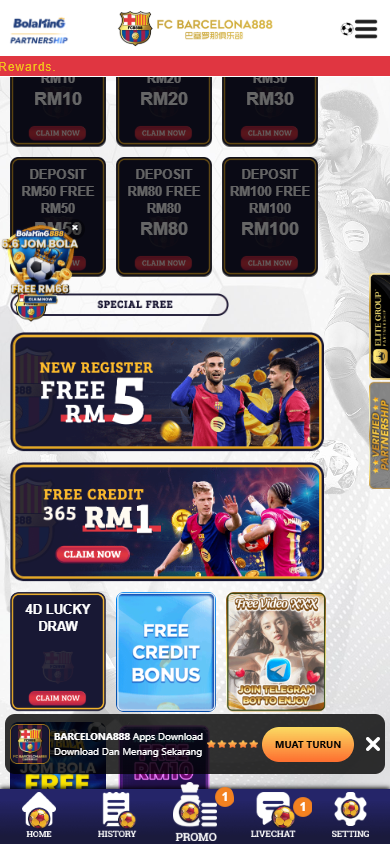 Barcelona888 - Promotion - lucky555m