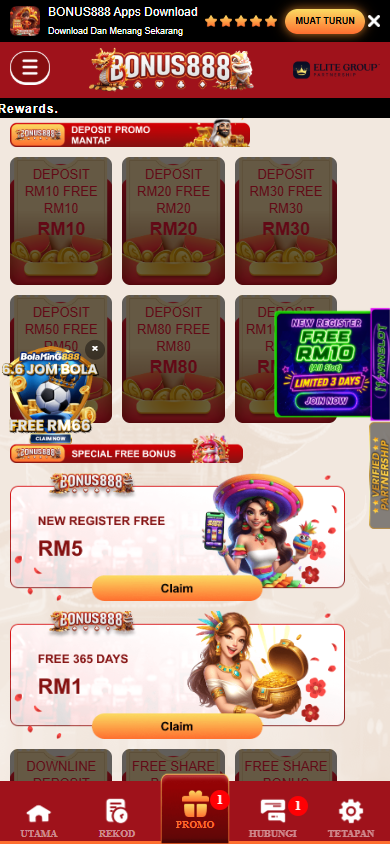 Bonus888 - Promotion - lucky555m