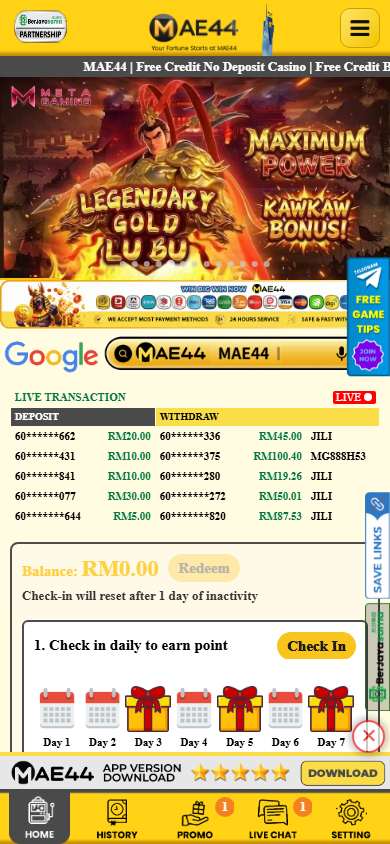 MAE44 - Homepage - lucky555m