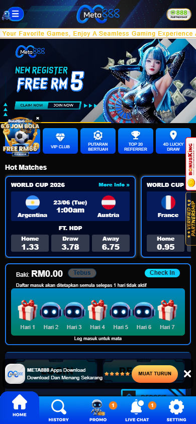 Meta888 - Homepage - lucky555m
